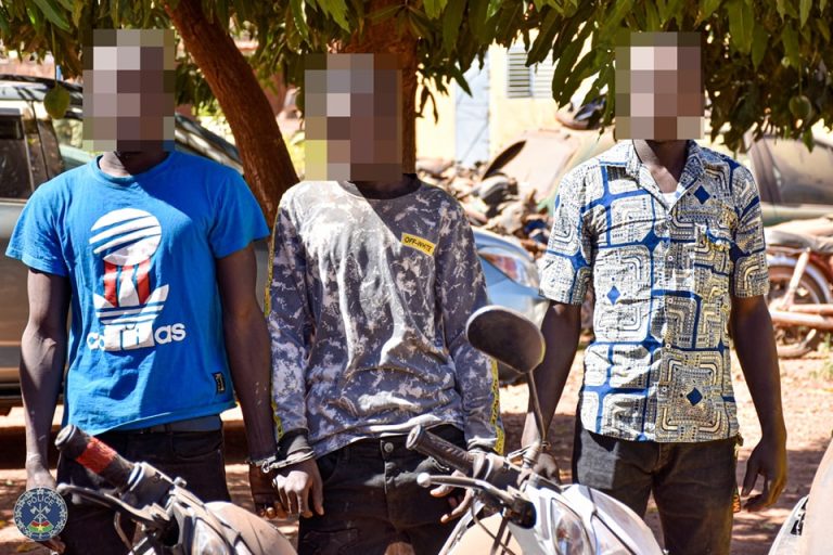 Ouagadougou : Trois présumés malfrats mis aux arrêts